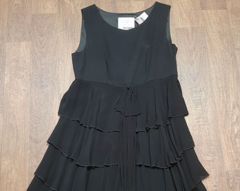 Vintage Dress | 1980s Vintage Black Moschino Cocktail Dress Size 10/12, Moschino dress, Gatsby, 20s Style, Designer Dress