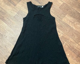 Vintage Dress | 1990s Vintage Black Stretch Mini Dress Size 8/10/12 Vintage Clothing, Unique Dresses