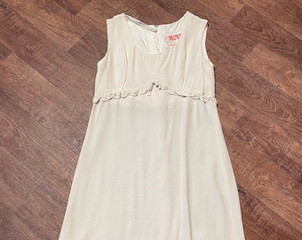 Dollyrockers Dress | 1960s Vintage Dollyrockers Cream Mini Dress Size 10 Vintage Dress, Vintage Clothing, 1960s Fashion