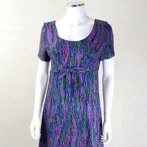 1950er Jahre Vintage Kleid | Original Vintage 50er Jahre Aquarell Band Kleid UK Größe 10/12, 50er Kleid, Vintage Kleid, Eco freundlich