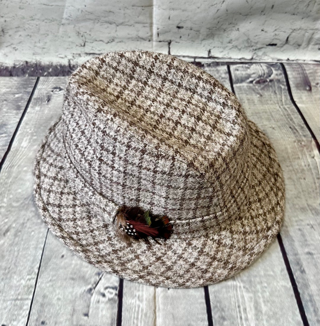 Vintage Trilby Mens Vintage Failsworth Cream Trilby Hat, Vintage Hat