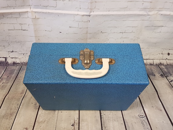 Vintage Brexton Picnic Set for Two: 1950s Blue Hamper - Etsy