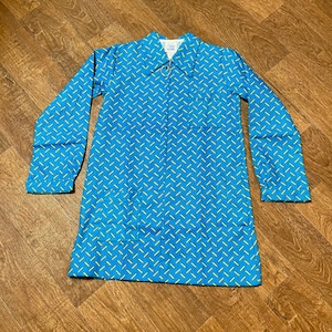 Kids Vintage | 1970s Vintage Childrens Deadstock Zipped Tunic Dress Teal Age 6-8 Kids Dresses, Vintage Style
