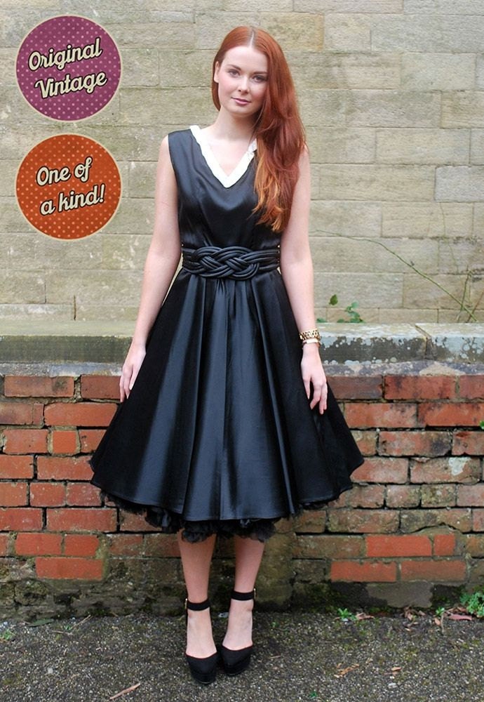 satin swing dress uk