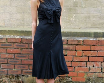 Karl Lagerfeld Vintage Dress | 1970s Designer Karl Lagerfeld Dress UK Size 8