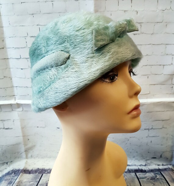 Vintage 1920s Hat | 1920s Vintage Mint Green Cloch