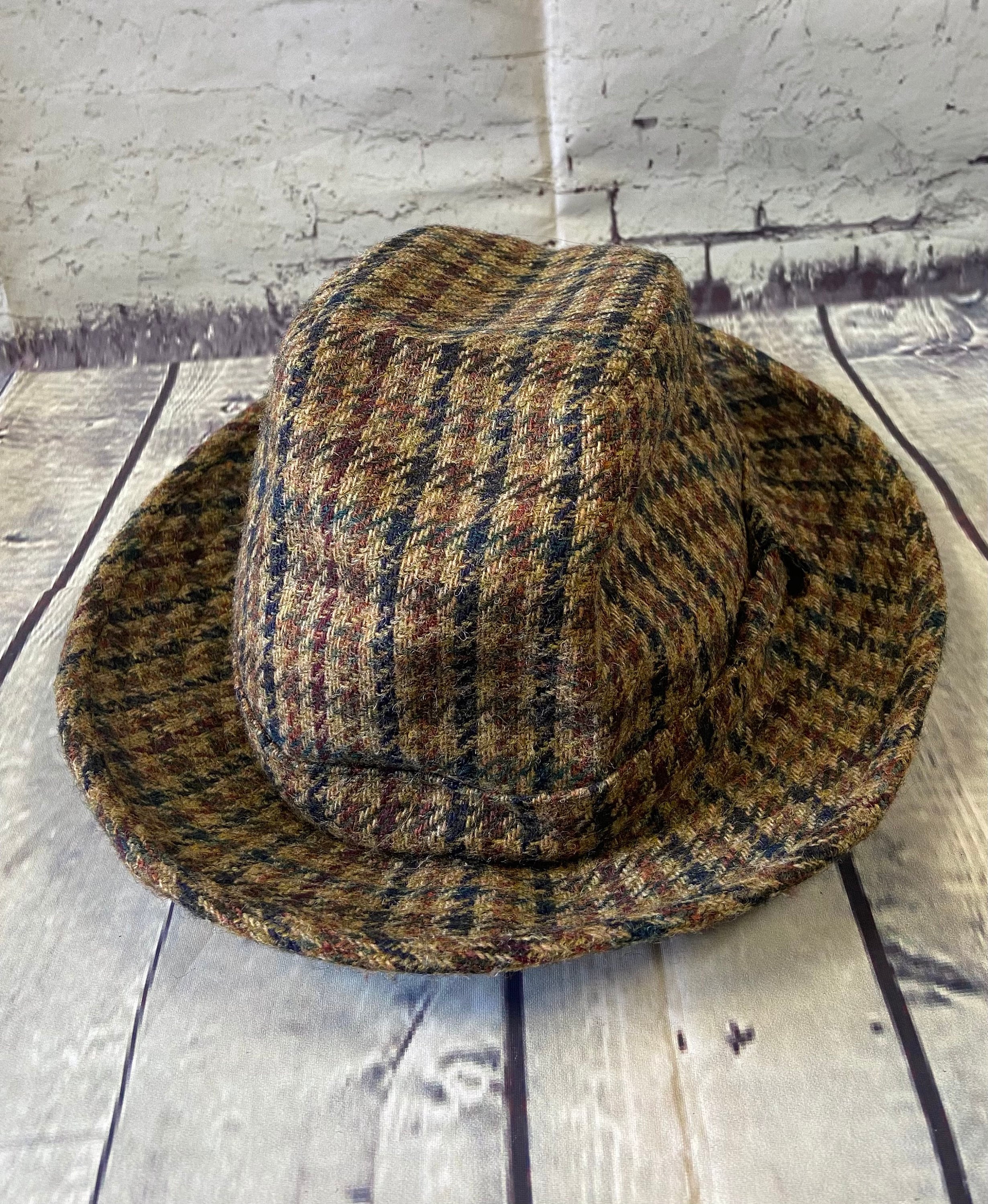 Mens tweed trilby Clearance