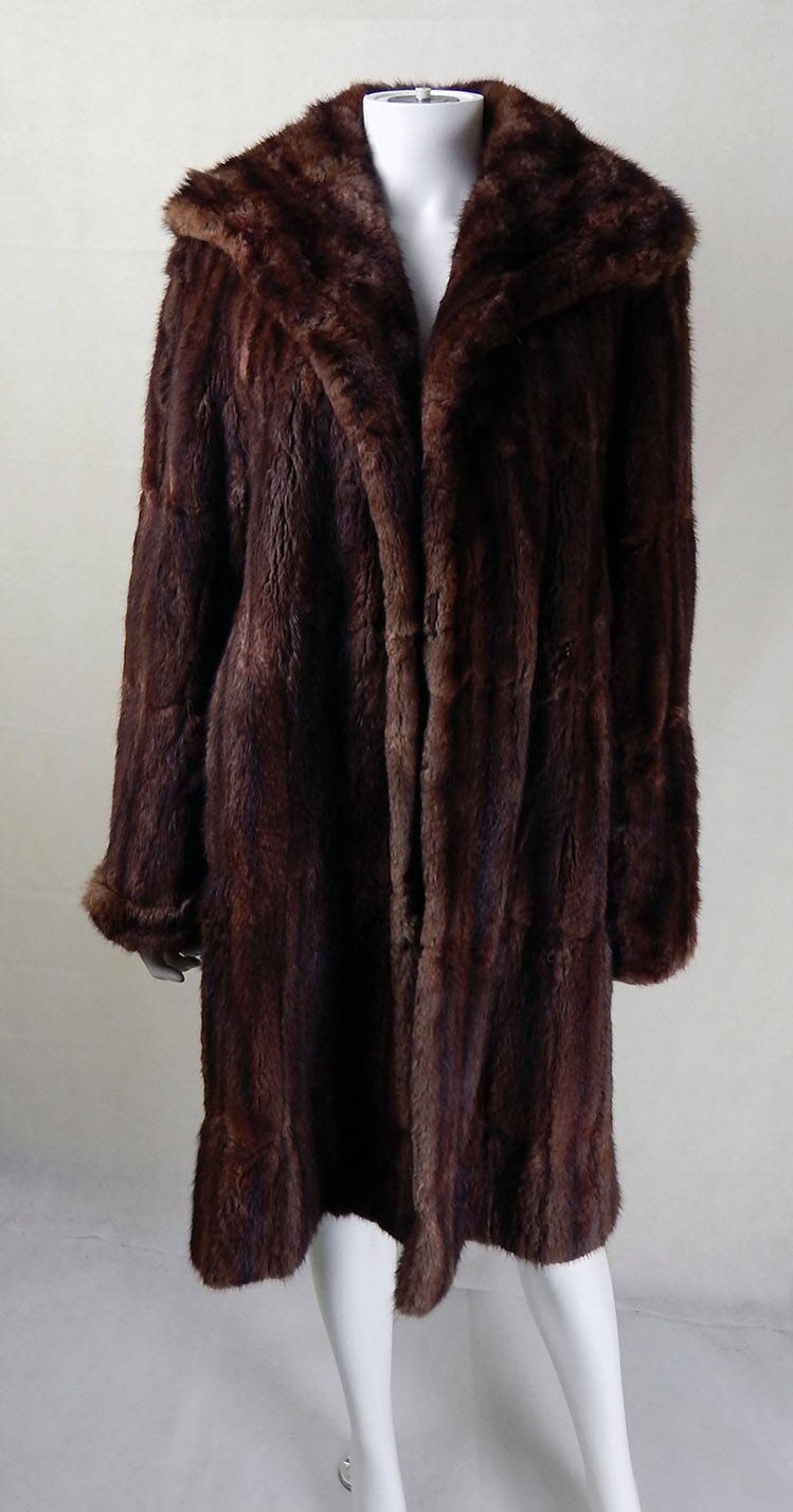 Vintage Mink Fur Coat Amazing Original 1940s Mink Fur Coat UK Size 12/