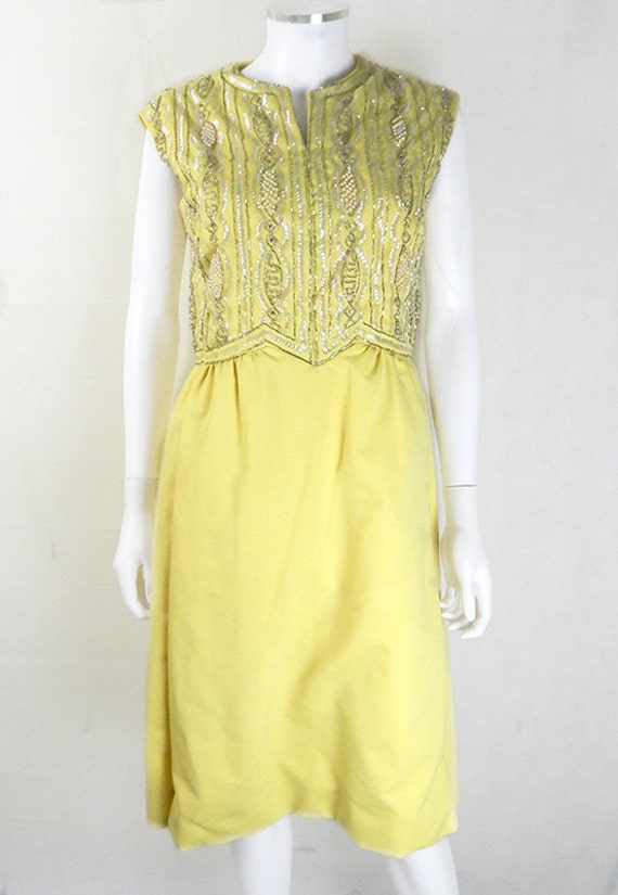 vintage beaded cocktail dress