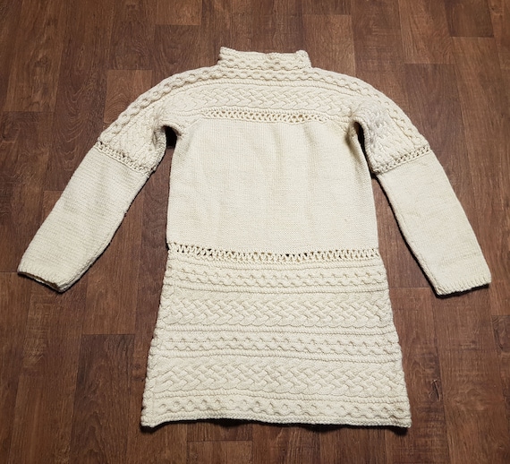 Vintage Jumper | 1970s Vintage Cream Chunky Knit J