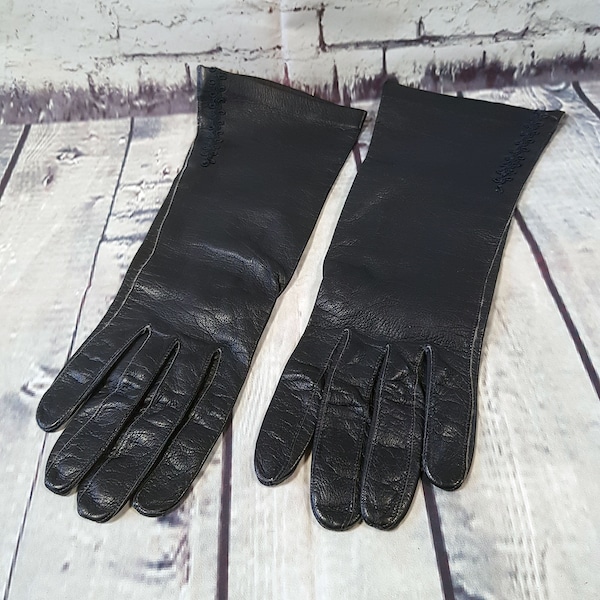 Gants vintage | Gants habillés en cuir pour enfant noir Dents vintage, gants vintage, style vintage, respectueux de l'environnement