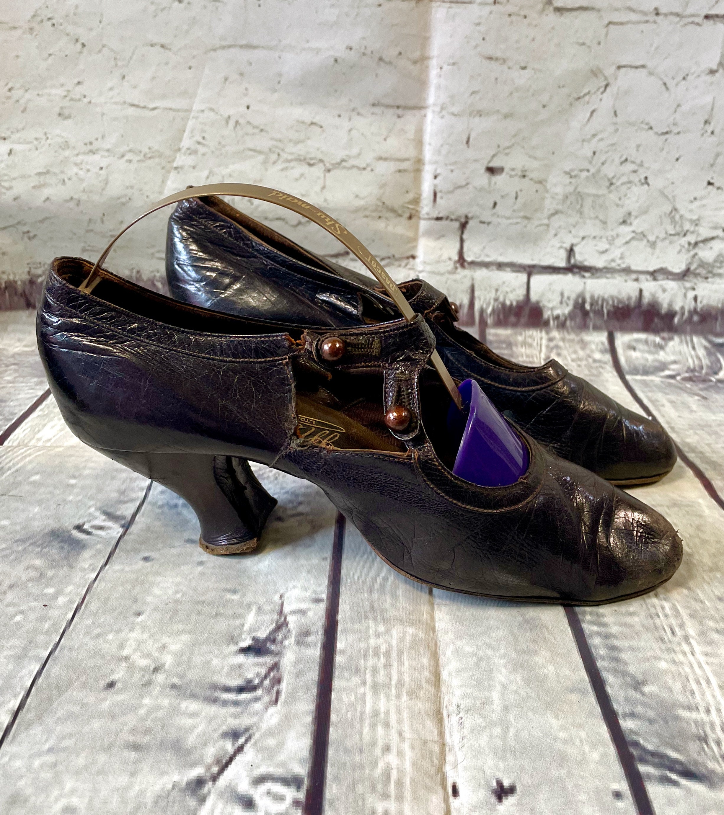 Zapatos de vestir para mujer, estilo Mary Jane, clásicos y retro de los  años 20, patrón Oxford Gatsby de los años 50, estilo vintage, redondo