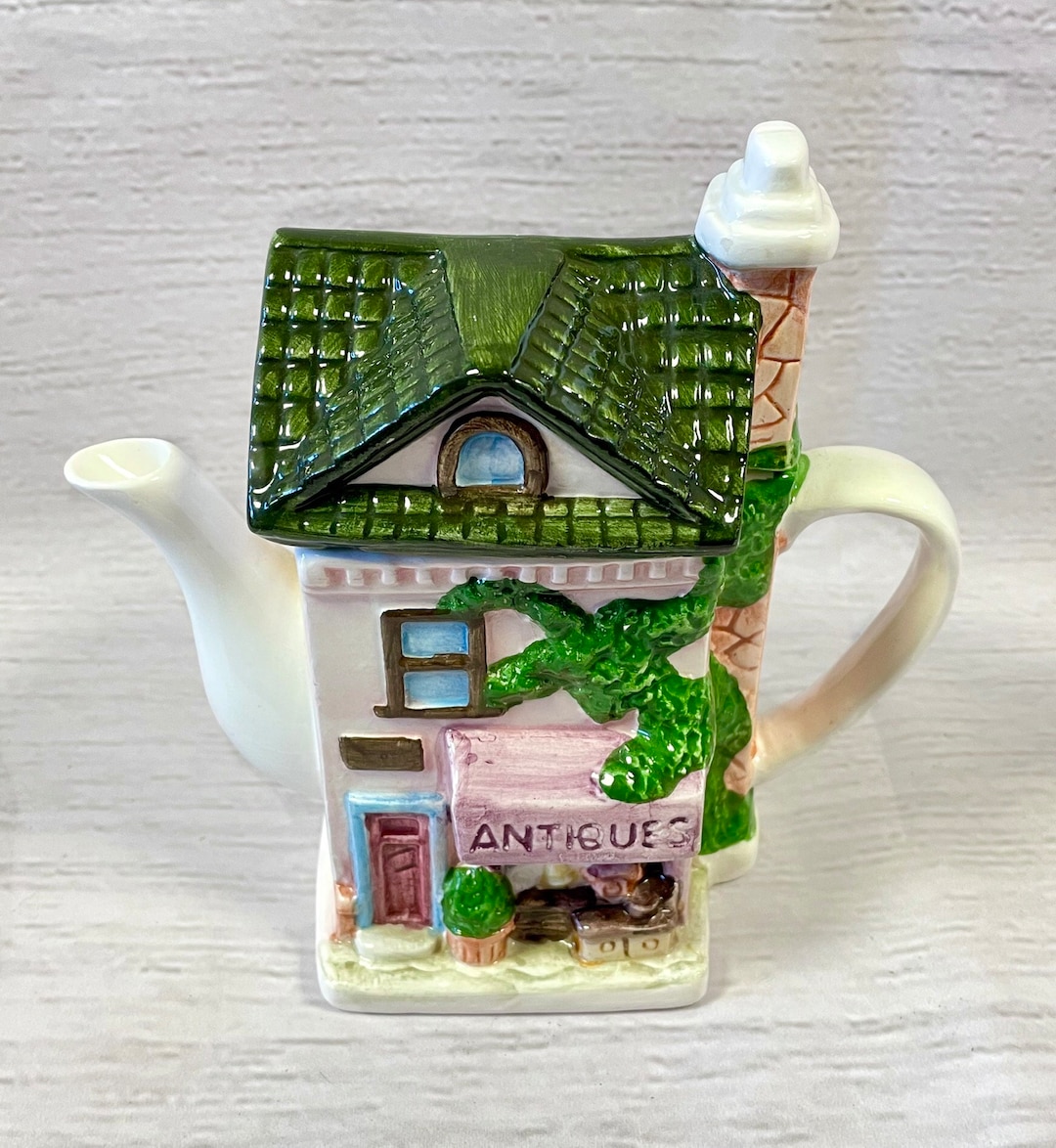 Vintage Teapot Vintage Kitsch Antique Shop Novelty Teapot, Retro Teapot