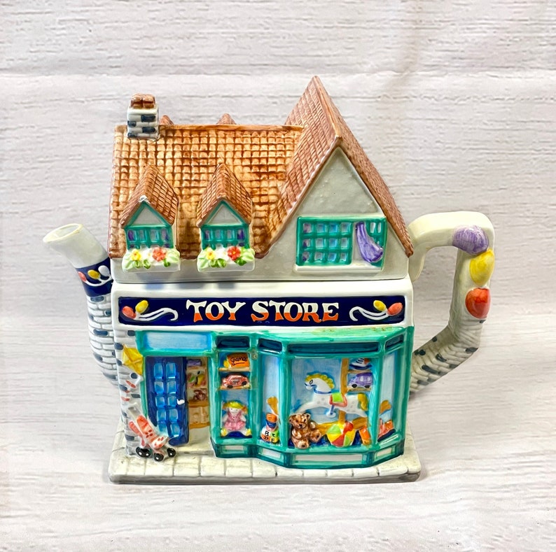Vintage Teapot Kitsch Vintage Toy Shop Novelty Teapot Retro Etsy