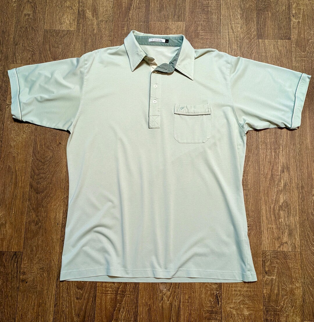 Polo vintage Polo Farah vert vintage pour homme Taille Large Polo vintage de createur vetements pour hommes vetements pour hommes vintage Etsy