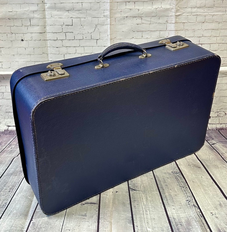 Vintage Suitcase 1960s Vintage Blue Foxcroft by Antler Suitcase 1960s ...
