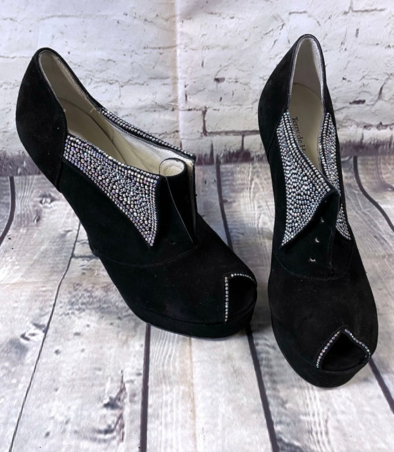 Designer Shoes | Terry de Havilland Black Crystal… - image 1
