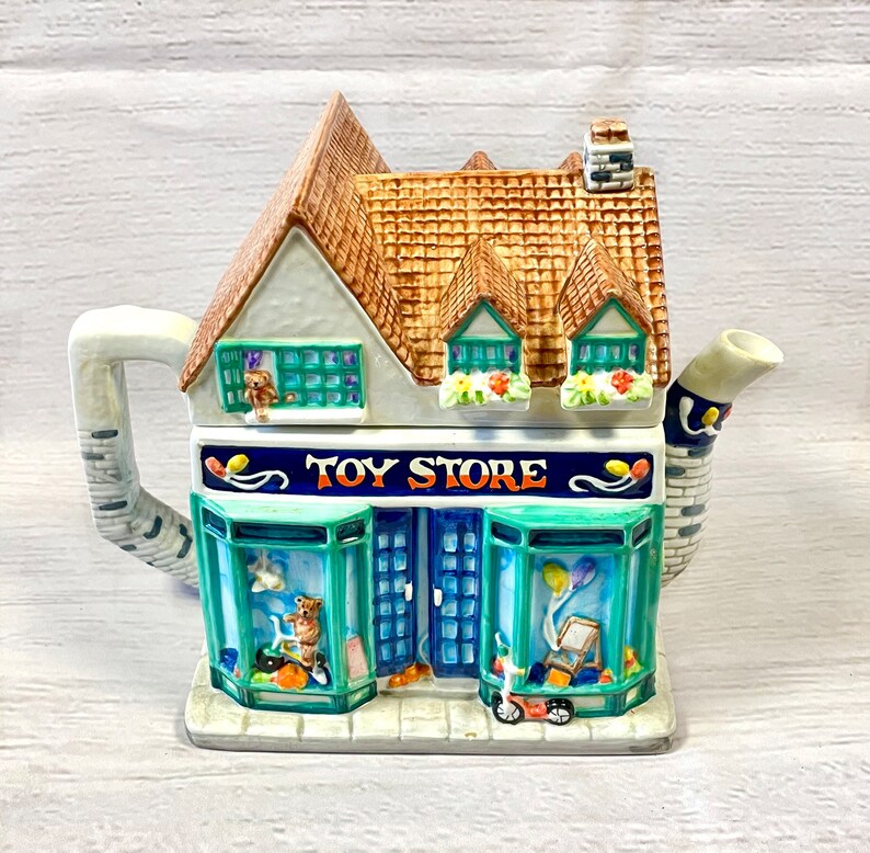 Vintage Teapot Kitsch Vintage Toy Shop Novelty Teapot Retro Etsy