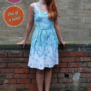 Laura Ashley Vintage Dress | Vintage Laura Ashley Garden Floral Summer Tea Dress 50s Style Size 10/12 vintage clothing, vintage dresses