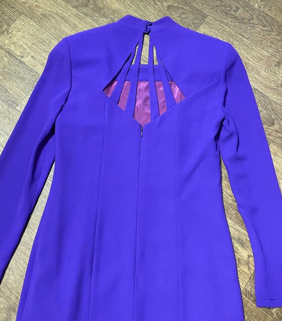 Vintage Dress | 1980s Vintage Frank Usher Purple … - image 4