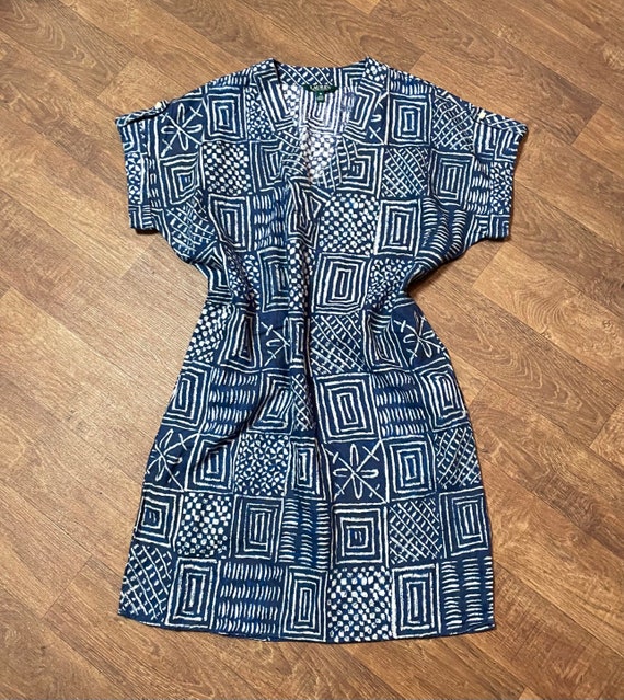 Retro Designer Ralph Lauren Linen Kaftan Dress Size 10 12 Vintage Unique Retro Style Etsy UK