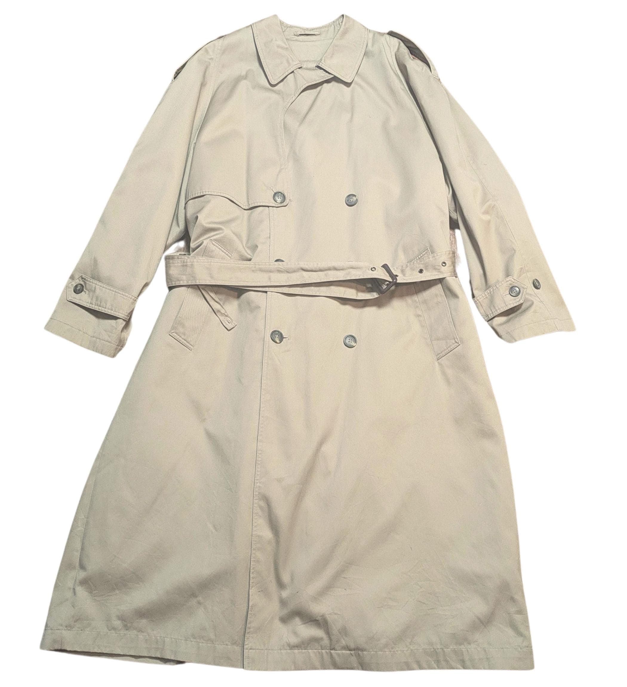 ヴィンテージ ピエール カルダン ベージュ トレンチコート：メンズ