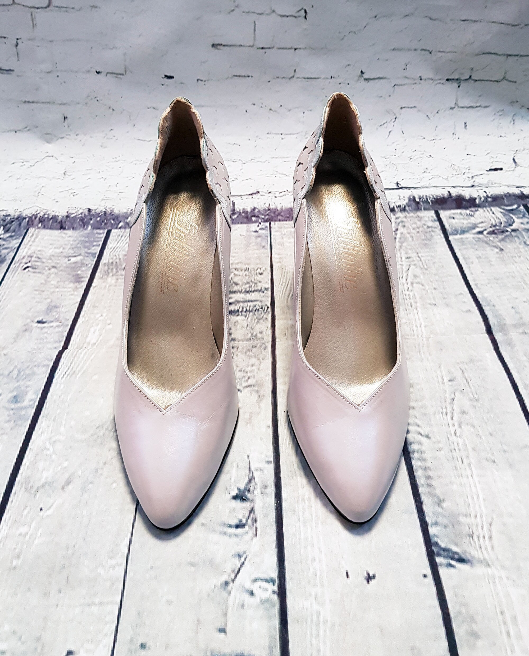 silver grey stilettos