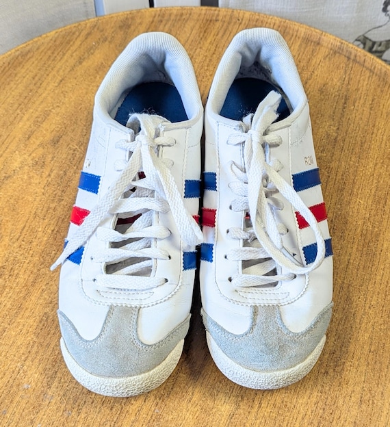 adidas rom white blue red
