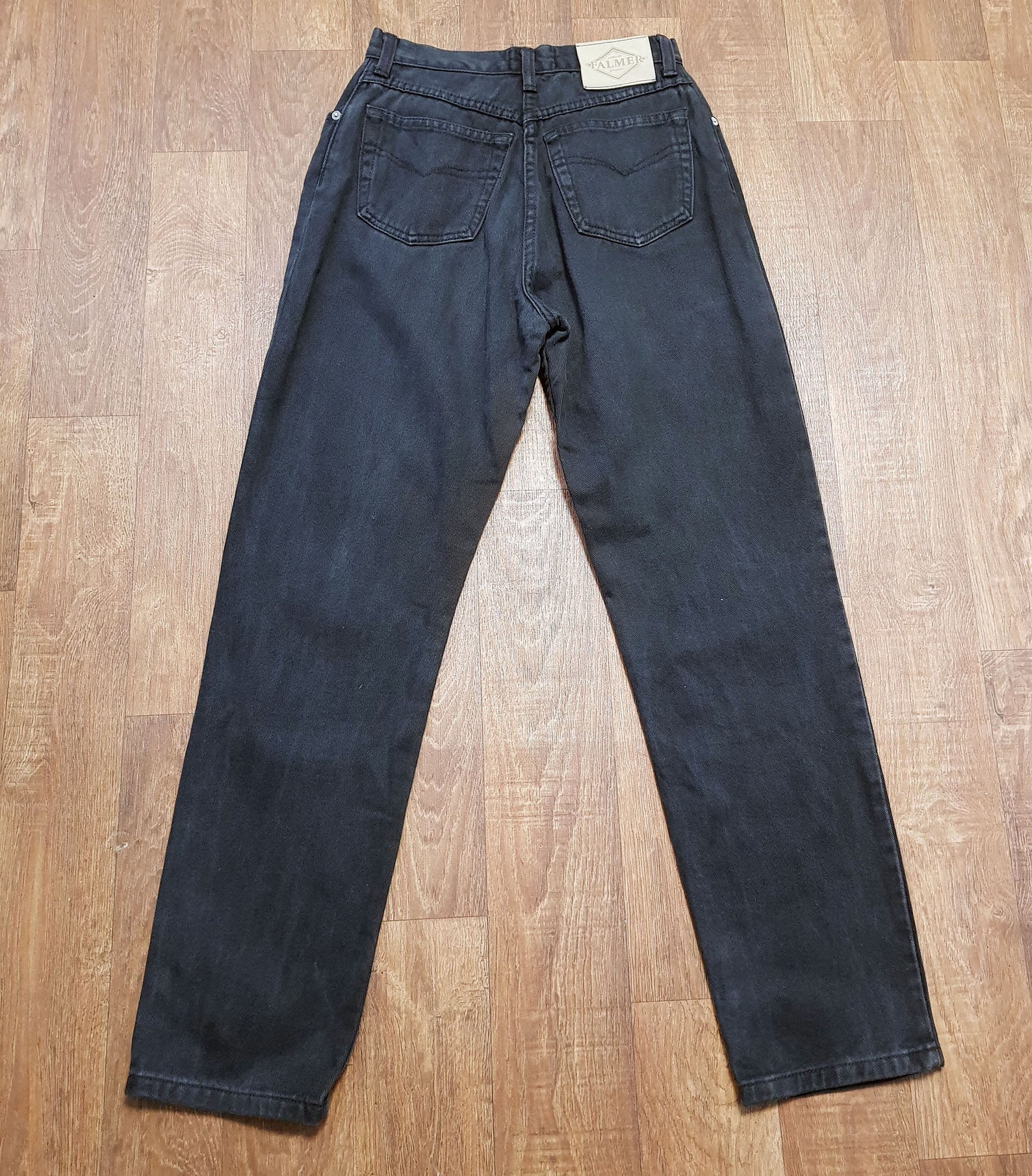 Vintage Jeans 1990s Vintage Falmer Black Mom Jeans Size 12 | Etsy