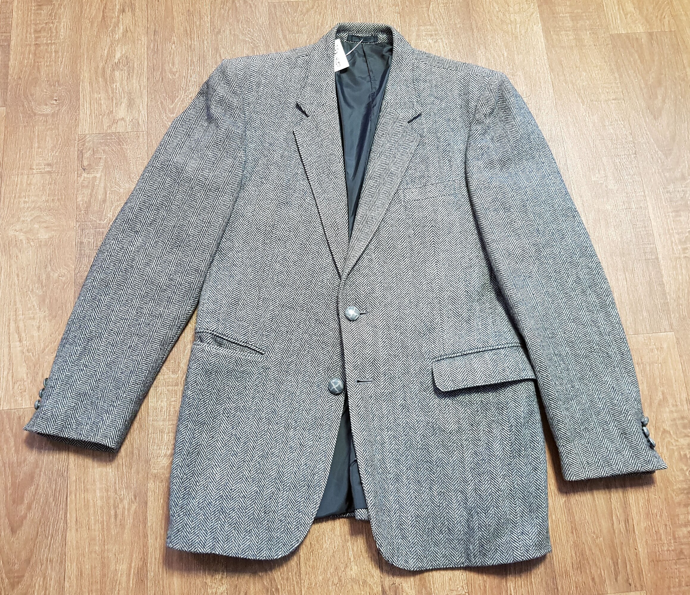 Image of 70S Vintage Blazer | Mens 1970S Cashmere Herringbone Size Medium Clothing, Blazer, Menswear