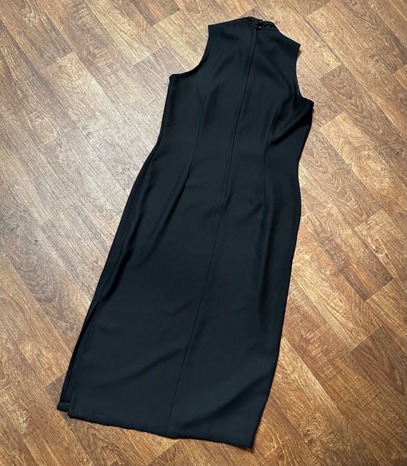 Vintage Dresses | 1980s Vintage Black Sequin Coll… - image 4