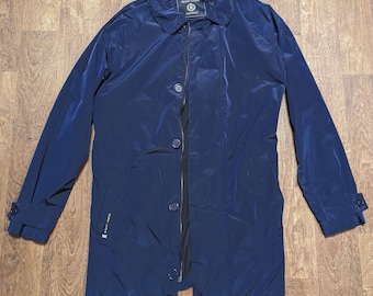 Vintage 90s Henri Lloyd Red Coat | Long Yachting Jacket With