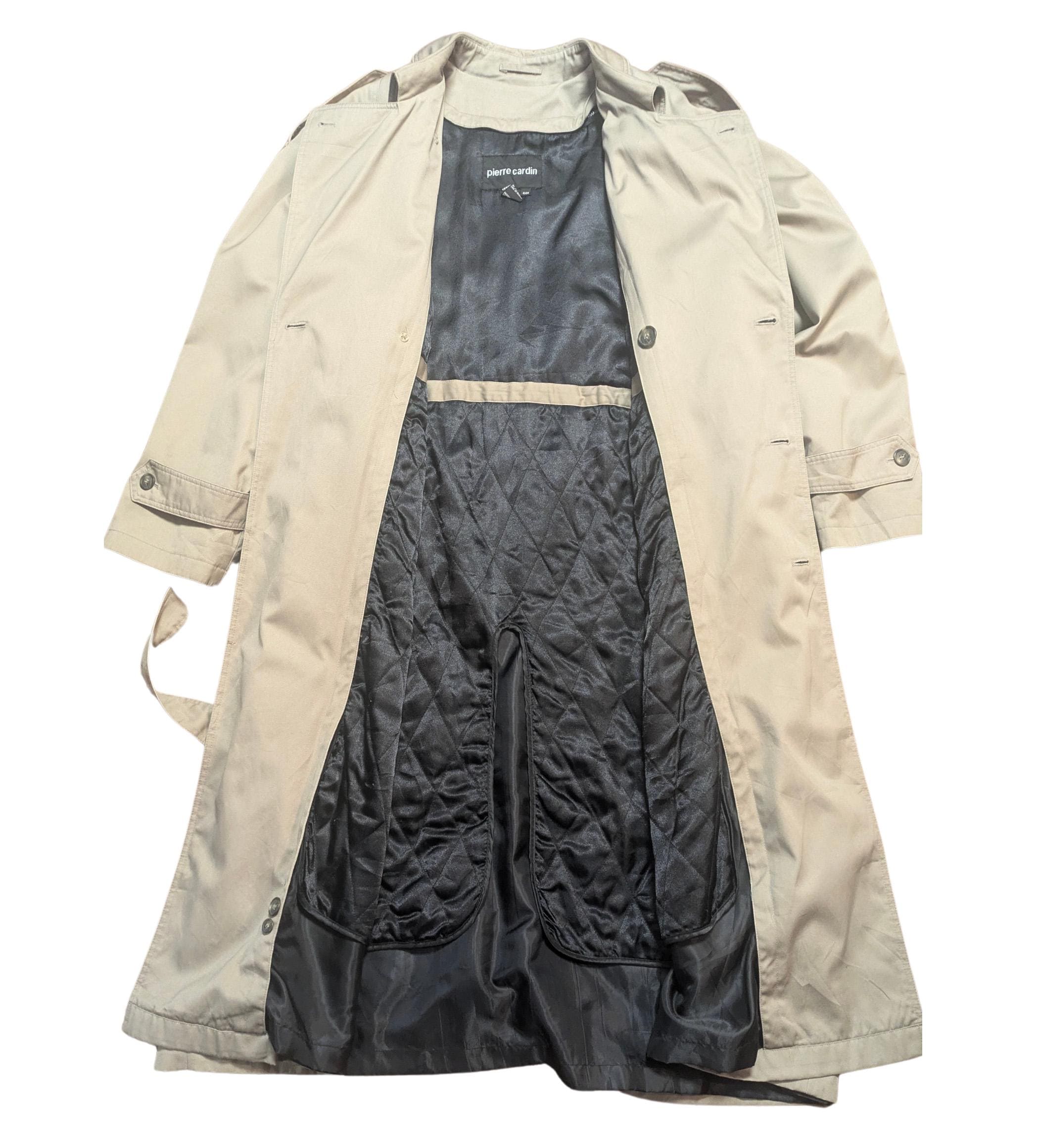 ヴィンテージ ピエール カルダン ベージュ トレンチコート：メンズ