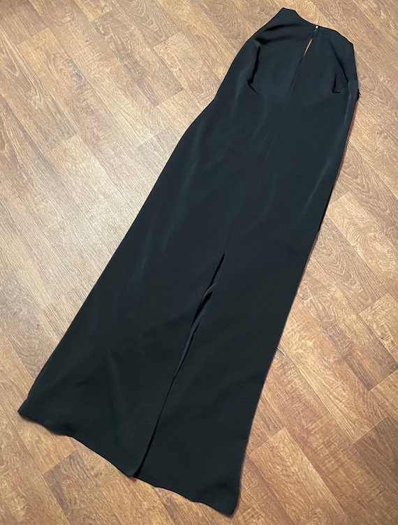 1980s Max Mara Black Evening Dress: Diamante Halterneck, Open Back (size 14/16) - Etsy 1980s Max Mara Black Evening Dress: Diamante Halterneck, Open Back (size 14/16) - Etsy