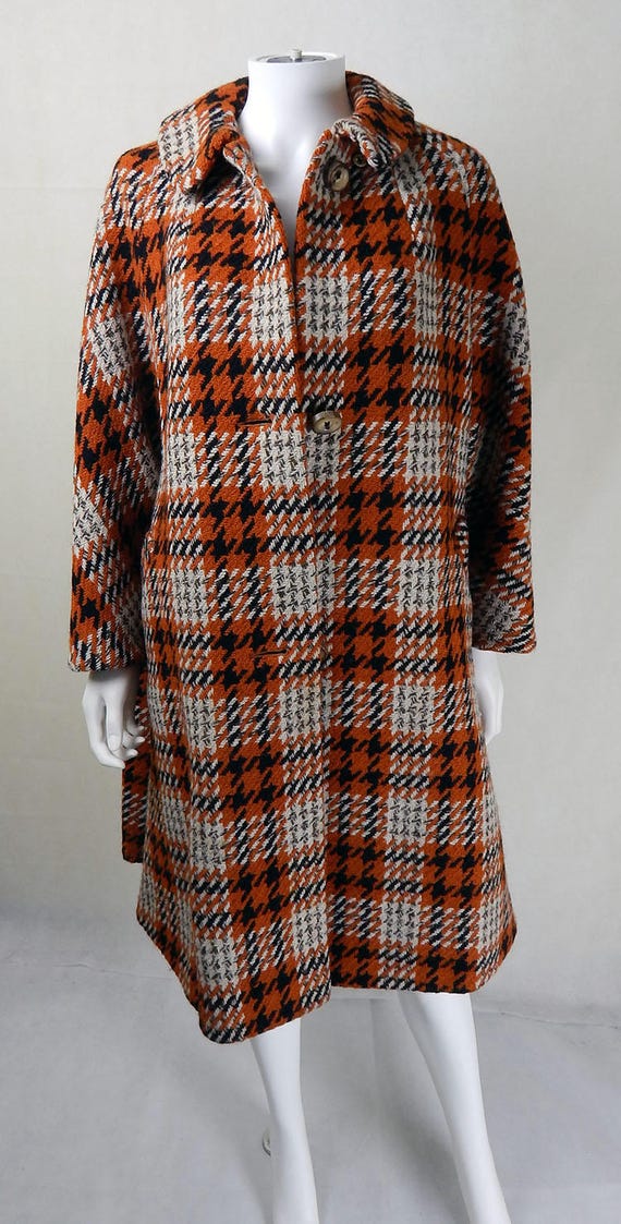 Original 1970s Vintage Aquascutum Wool Coat UK Siz