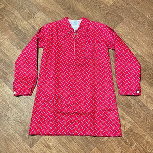 Kids Vintage | 1960s/70s Vintage Childrens Deadstock Zipped Tunic Dress Red Age 6-8 Vintage Tunic Dress, Vintage Style