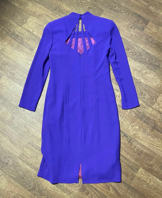 Vintage Dress | 1980s Vintage Frank Usher Purple … - image 3