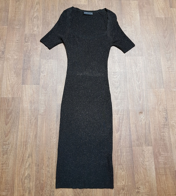 Vintage Knit Dress | Vintage Karen Millen Black Kn