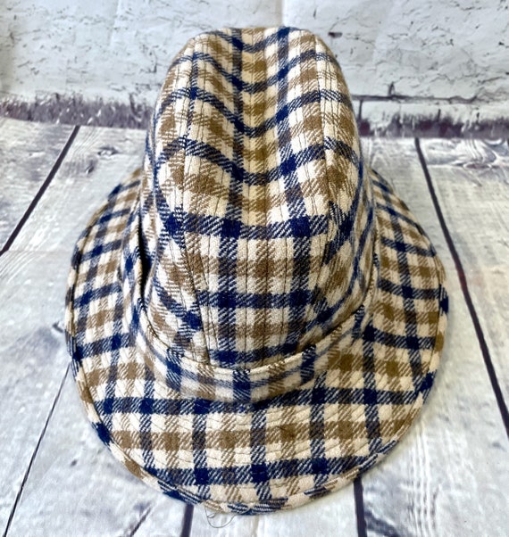 Vintage Bucket Hat | Vintage Aquascutum Wool Bucket Hat, Vintage Aquascutum Hat, Mens Bucket Hat, Designer Vintage