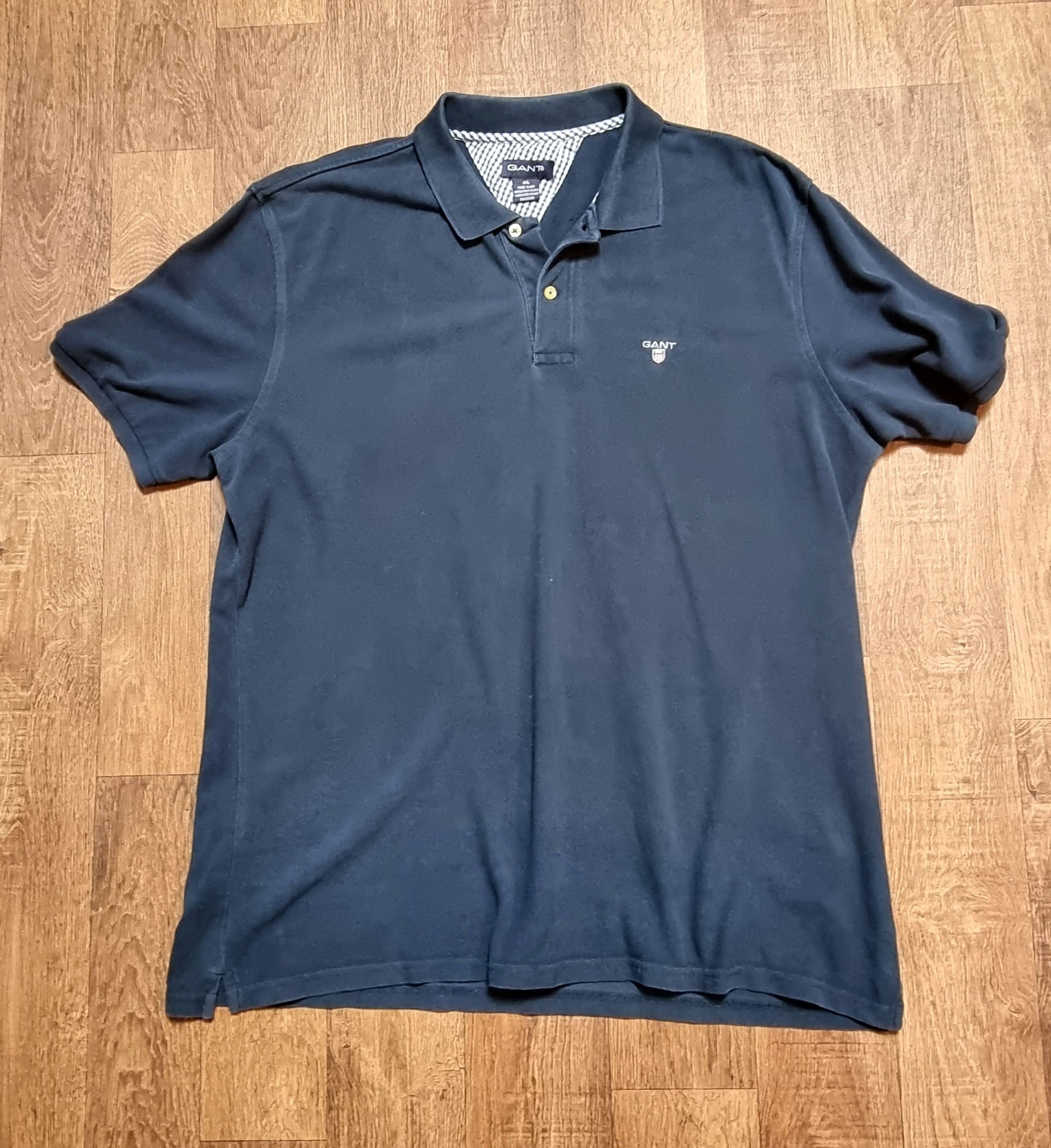 Mens Vintage Clothing Mens Navy Gant Polo Shirt Size XXL Menswear