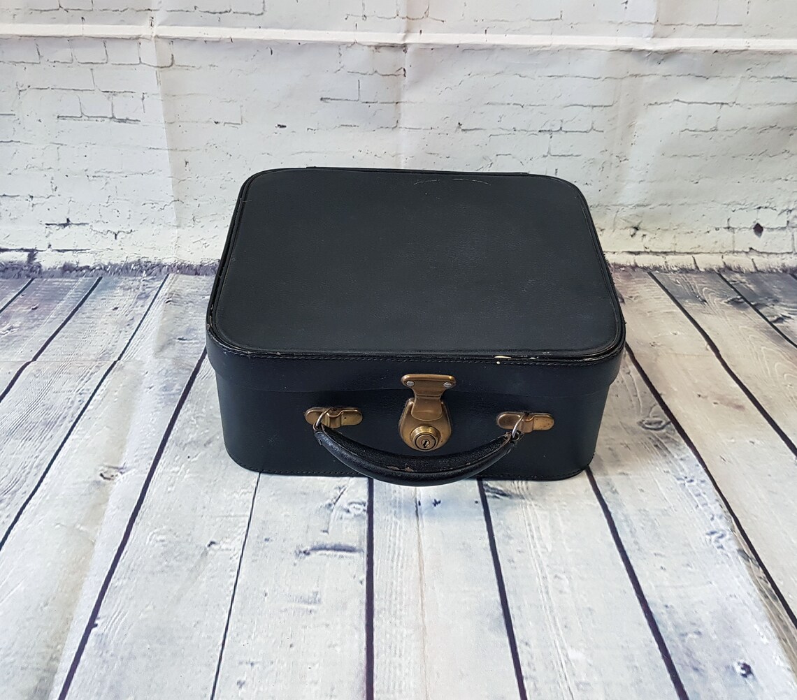 Vintage Vanity Case 1950s Vintage Black Pixie Vanity Case Etsy