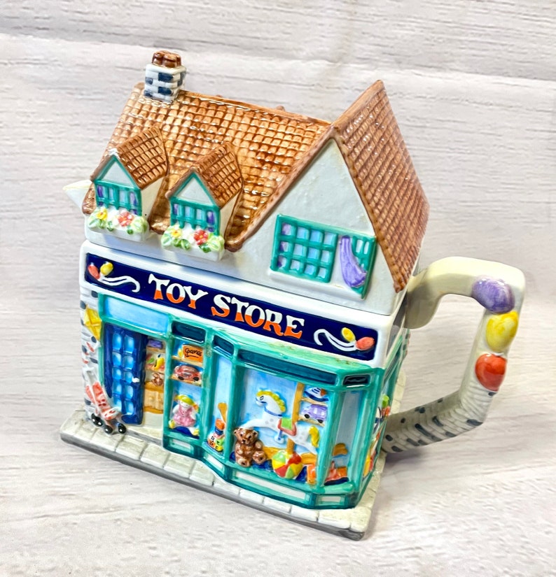 Vintage Teapot Kitsch Vintage Toy Shop Novelty Teapot Retro Etsy