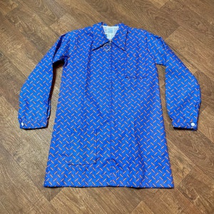 1970s Vintage Childrens Deadstock Blue Zipped Tunic Dress Age 6-8, Vintage Tunic Dress, Vintage Style