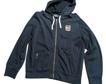 00’s old polo zip hoodie y2 VINTAGE POLO RALPH LAUREN Y2K ZIP HOODIE FADED SZ XXL | eBay