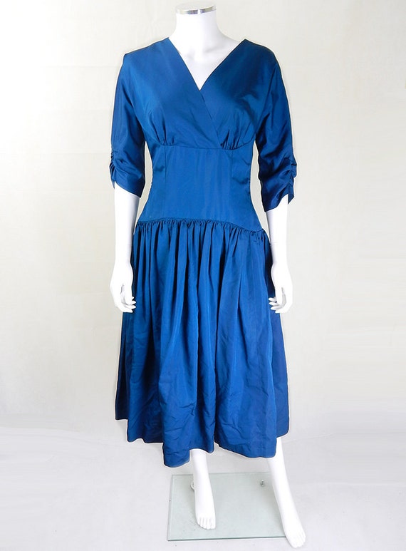 1950s Vintage Dress | Original Vintage 1950s Teal