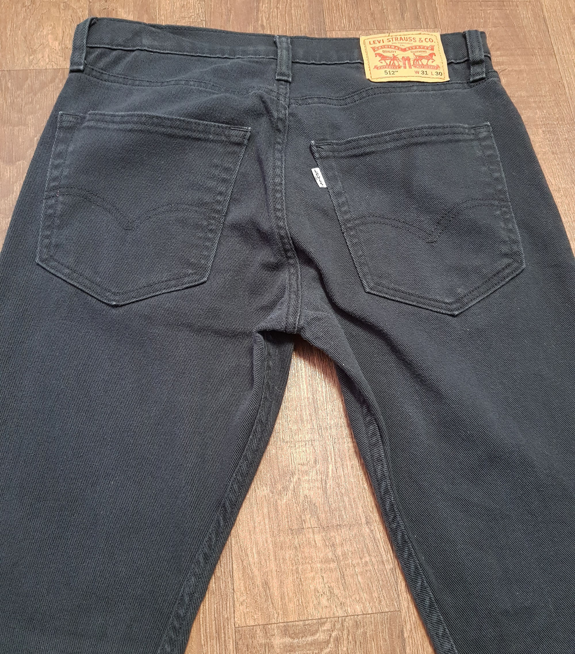 Vintage Jeans Retro Levi 512 Black Slim Jeans 31W 30L | Etsy