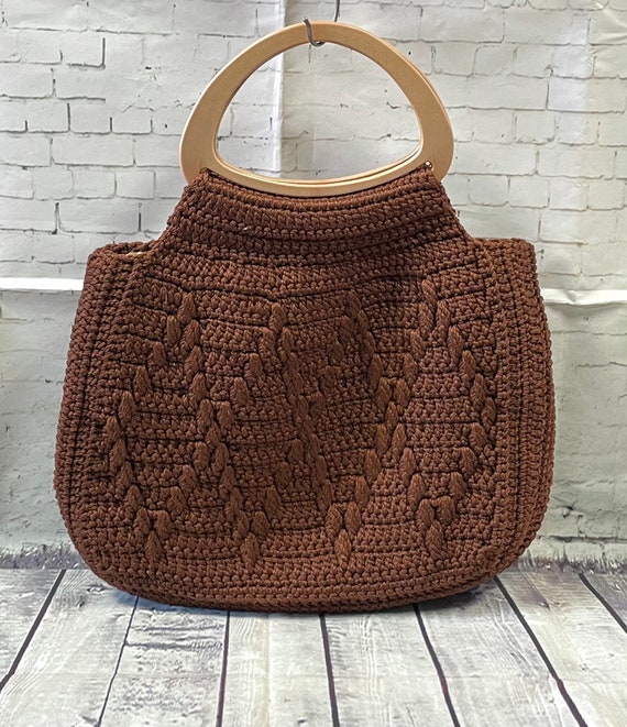 Vintage Crochet Pouch Bag