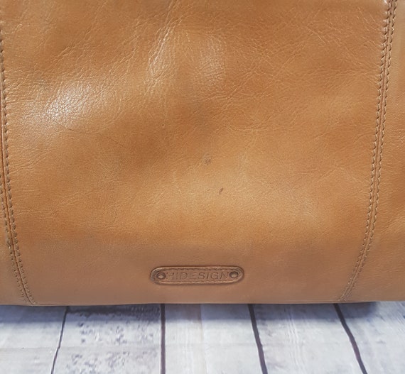 Retro Satchel | Vintage Inspired Light Tan Leathe… - image 3