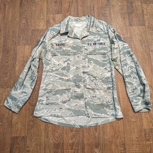 Military Jacket | Retro US Air Force Camo Jacket/Overshirt Size Medium, Retro Jacket, Vintage Military Jacket, Camouflage