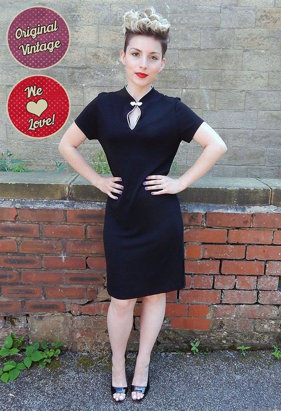 Biba Vintage Dress 1970s Black Biba 